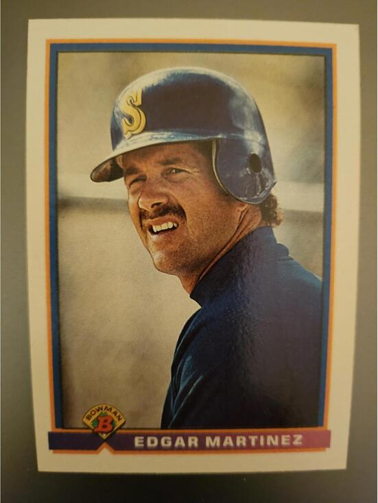 Other - 1991 Bowman, Seattle Mariners - EDGAR MARTINEZ - MLB HOF